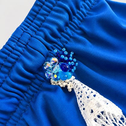 BOSS LADY — Short de football réinventé avec les rideaux de mamie